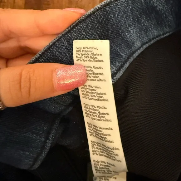 Spanx Jeanish Ankle Leggings Medium Wash Jeggings size Medium - Picture 10 of 12